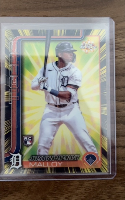 2025 Topps Chrome #RR-13 Justyn-Henry Malloy Radiating Rookies — front