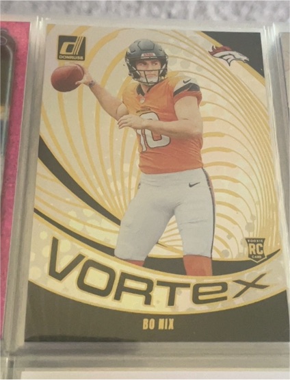 2024 Panini Donruss Vortex #VOR-BNI Bo Nix — front