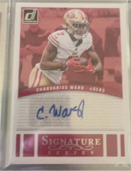 2024 Panini Donruss #SSE-CWA Charvarius Ward Signature Series Auto — front