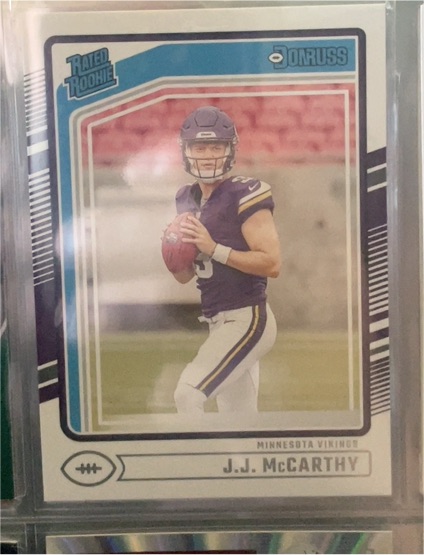 2024 Donruss Rated Rookie #303 J.J. McCarthy — front