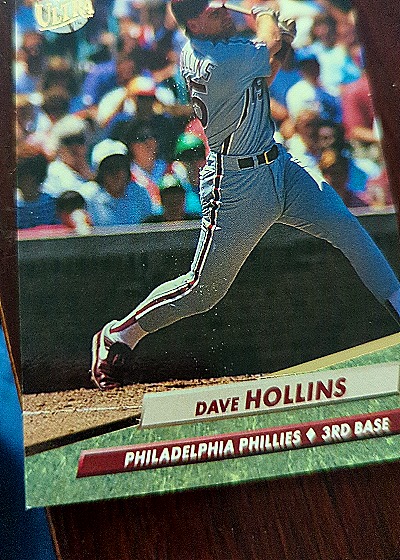 1992 Ultra #244 Dave Hollins — front