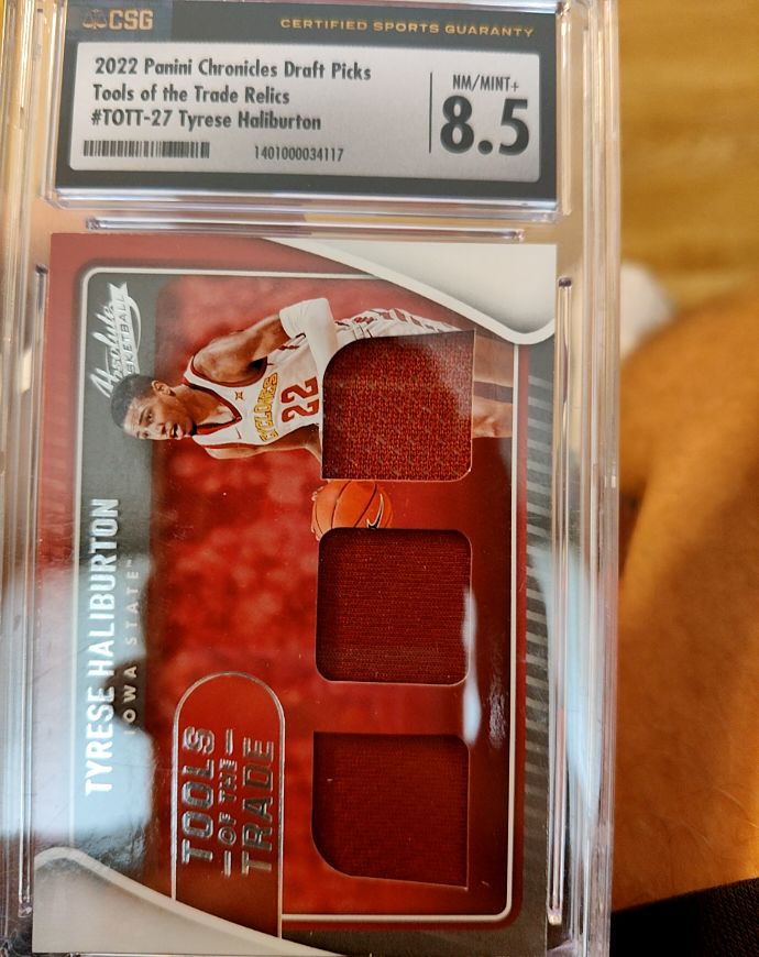 2022 Panini Chronicles Draft Picks Tools of the Trade #TOTT-27 Tyrese Haliburton — front