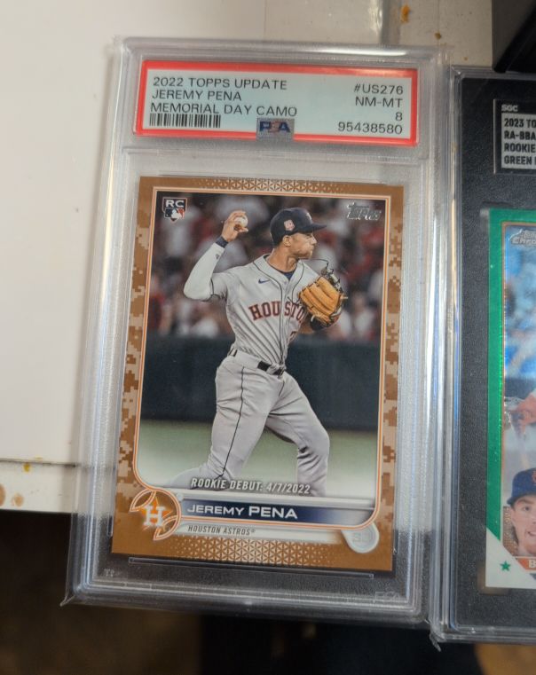 2022 Topps Update #US276 Jeremy Pena Memorial Day Camo — front