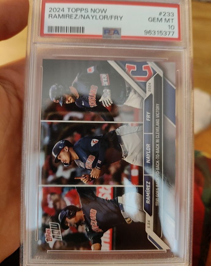 2024 Topps Now #233 Ramirez/Naylor/Fry — front