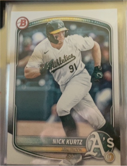 2025 Bowman Prospects #BP-114 Nick Kurtz — front