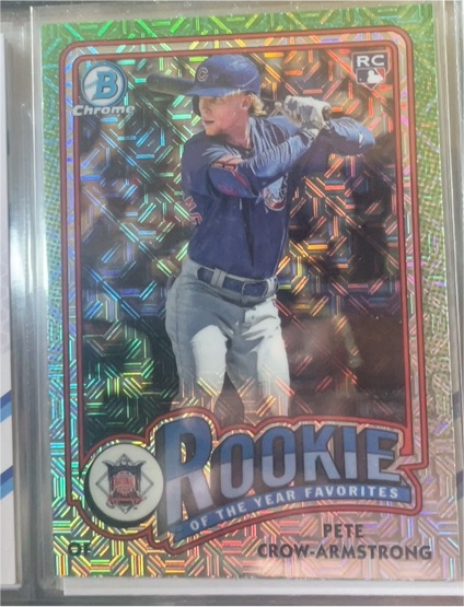2024 Bowman Chrome #ROY-13 Pete Crow-Armstrong Rookie of the Year Favorites Mojo Refractors — front