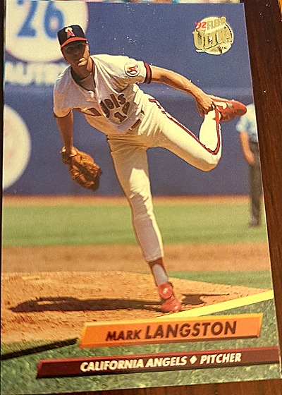 1992 Fleer Ultra #327 Mark Langston — front