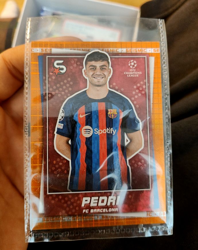 2022-23 Topps UEFA Club Competitions Superstars #49 Pedri FC Barcelona — front