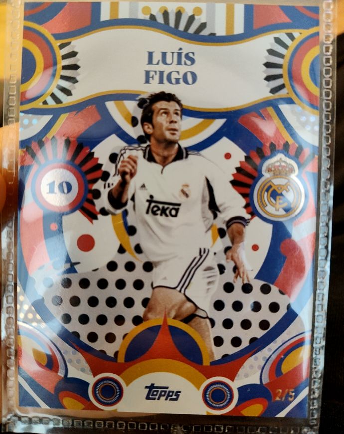 2024 Topps Real Madrid Flamenco Flare #10 Luis Figo — front