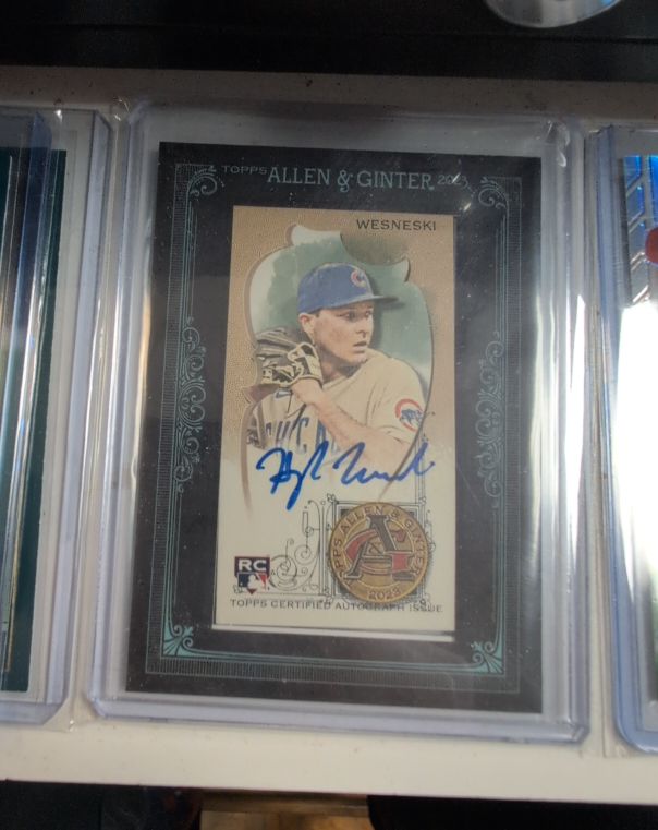 2023 Topps Allen & Ginter Framed Mini Autographs #MA-EDU Hayden Wesneski — front