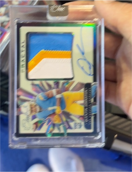 2018 Panini One Football #1 Josh Allen Rookie Patch Auto Blue — front
