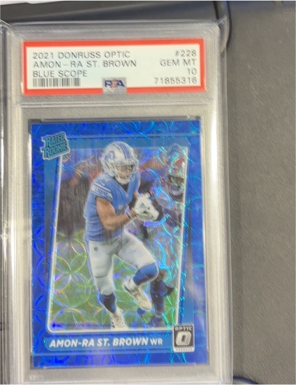 2021 Donruss Optic #228 Amon-Ra St. Brown — front
