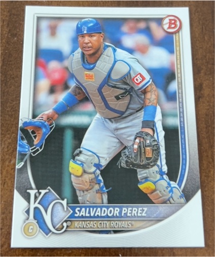2025 Bowman #34 Salvador Perez — front