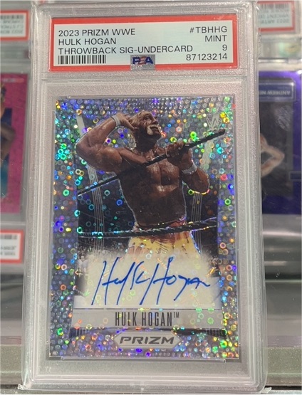 2023 Panini Prizm WWE #TBHHG Hulk Hogan Throwback Signatures — front