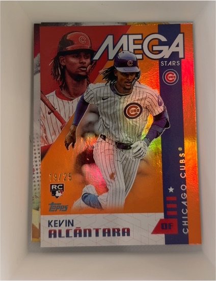 2025 Topps Series 2 #MS2-19 Kevin Alcantara Mega Stars Orange Parallel RC — front