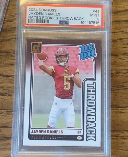 2024 Donruss #43 Jayden Daniels Rated Rookies Throwback — front