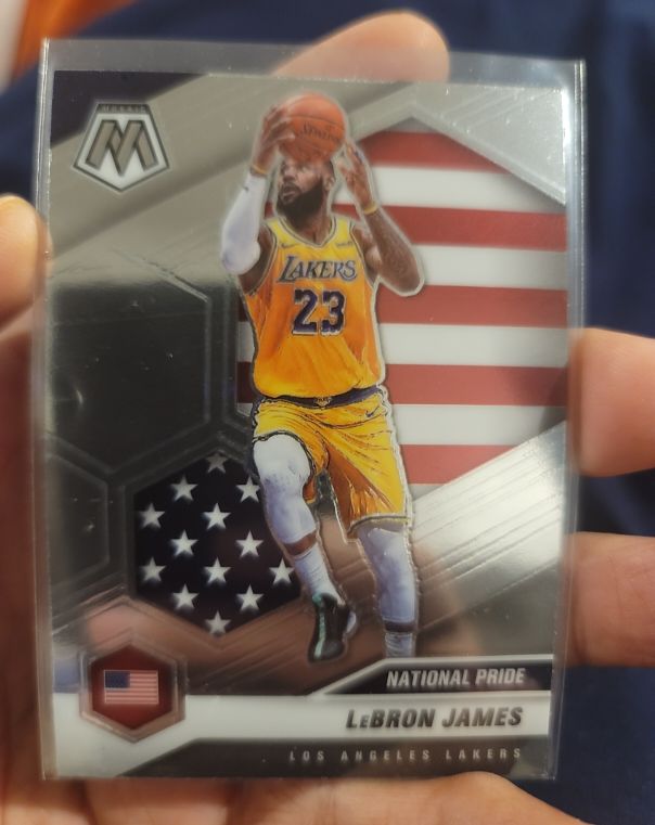 2020-21 Panini Mosaic #247 LeBron James National Pride — front