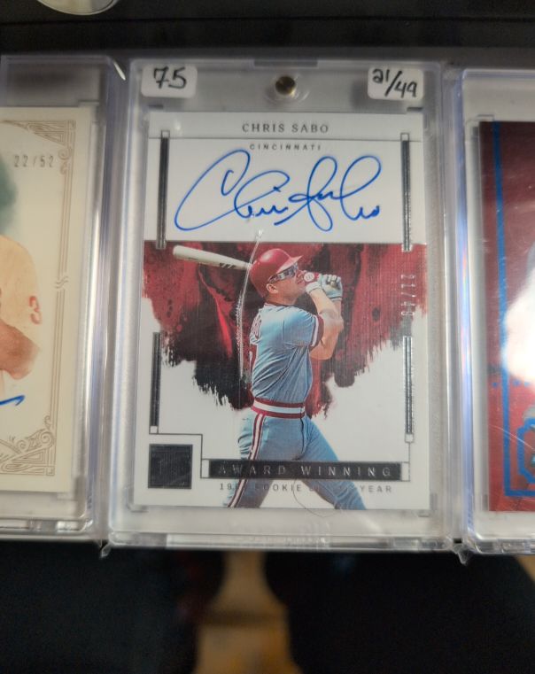 2024 Panini Impeccable Award Winning #21 Chris Sabo — front