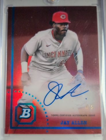 2022 Bowman Heritage Chrome #BHPC-73 Jay Allen — front