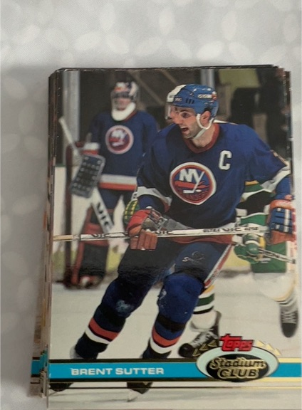 1991 Topps Stadium Club #C Brent Sutter — front