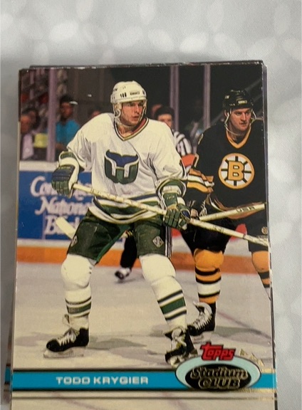1991-92 Stadium Club #45 Todd Krygier — front