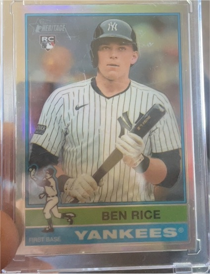 2025 Topps Heritage #406 Ben Rice — front