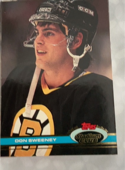 1991-92 Topps Stadium Club #370 Don Sweeney — front