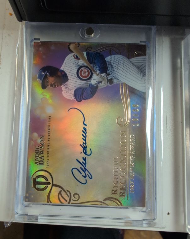 2015 Topps Tribute Rightful Recognition Autographs #RR-AD Andre Dawson — front