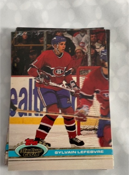 1991-92 Topps Stadium Club Sylvain Lefebvre — front