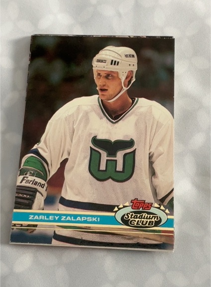 1991 Topps Stadium Club #228 Zarley Zalapski — front
