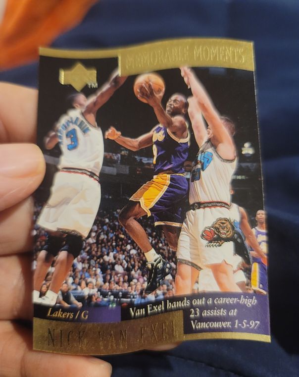 1996 Collector's Choice Memorable Moments #2 Nick Van Exel — front