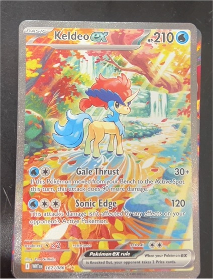 2025 Pokémon TCG #167 Keldeo ex — front