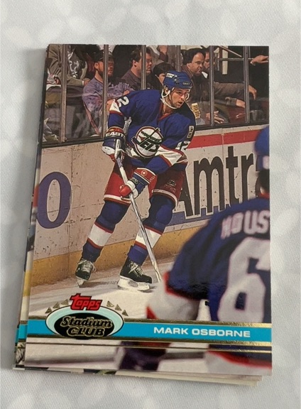 1991-92 Topps Stadium Club #21 Mark Osborne — front