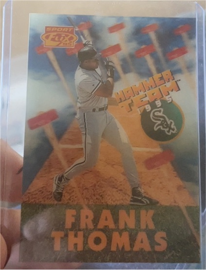 1995 Sportflix #HT2 Frank Thomas 3D Hammer Team — front