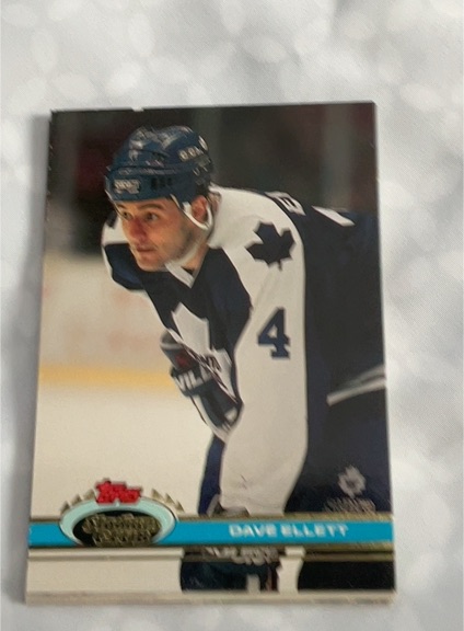 1991-92 Topps Stadium Club #274 Dave Ellett — front