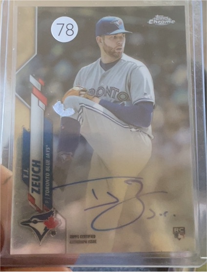 2020 Topps Chrome #RA-TZ T.J. Zeuch — front