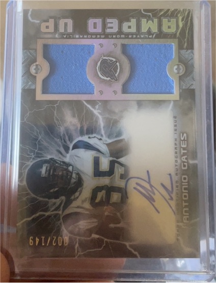 2023 Topps Composite Amped Up Patch Auto Antonio Gates #RAUPA-AG — front