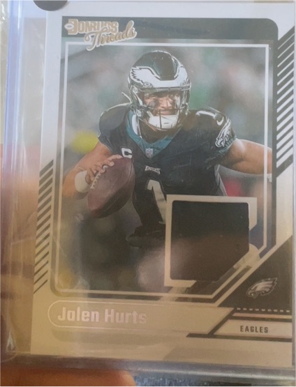 2024 Panini Donruss Threads #DTH-JH Jalen Hurts — front