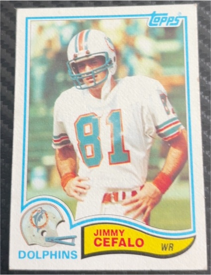 1982 Topps #128 Jimmy Cefalo — front