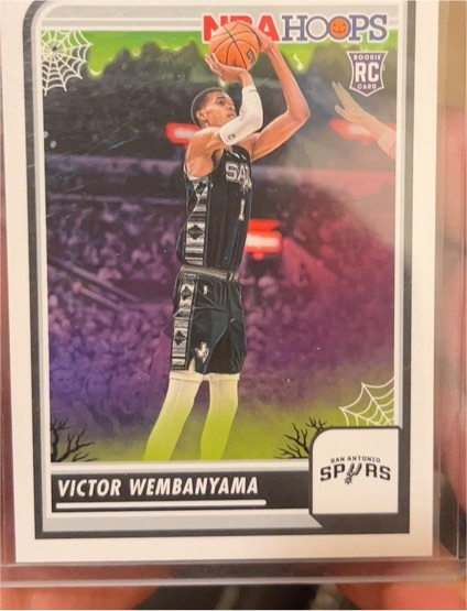2023-24 Panini NBA Hoops Haunted Hoops #108 Victor Wembanyama — front