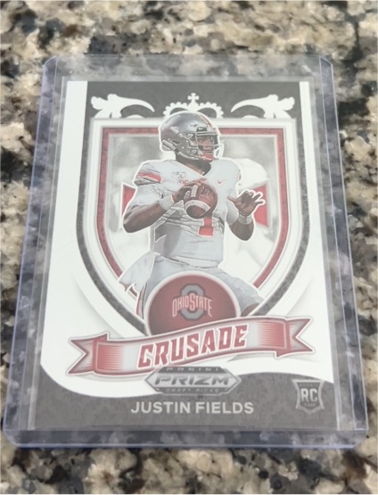 2021 Panini Prizm Draft Picks #163 Justin Fields Crusade — front