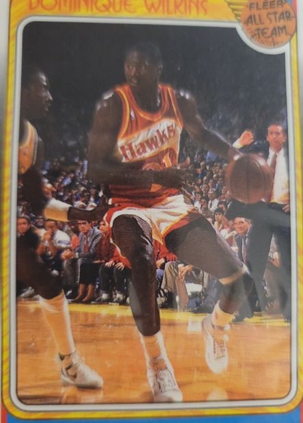 1986 Fleer #57 Dominique Wilkins — front