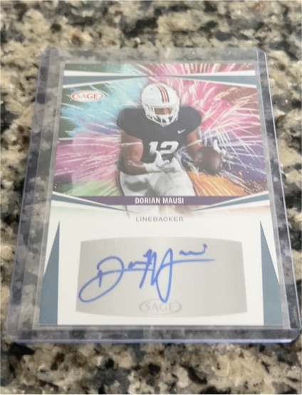 2025 Sage Football Dorian Mausi Fireworks Auto — front