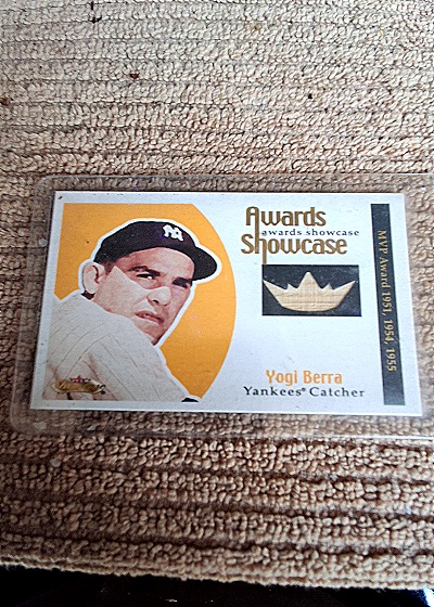 2001 Fleer Awards Showcase Yogi Berra Yankees Catcher — front