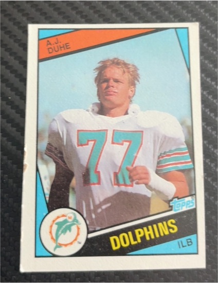 1984 Topps #119 A.J. Duhe Miami Dolphins — front