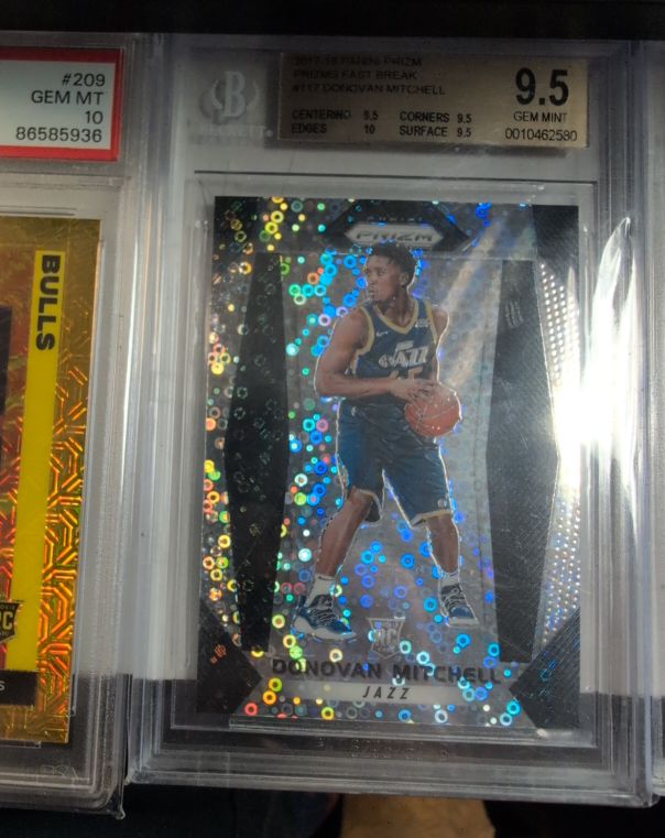 2017 Panini Prizm Fast Break #117 Donovan Mitchell — front