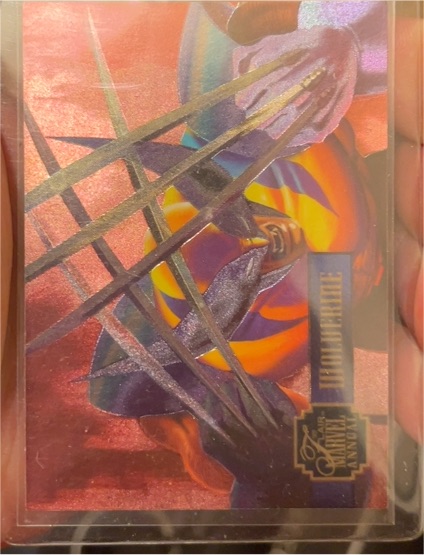 1995 Flair Marvel Annual PowerBlast #1 Wolverine — front