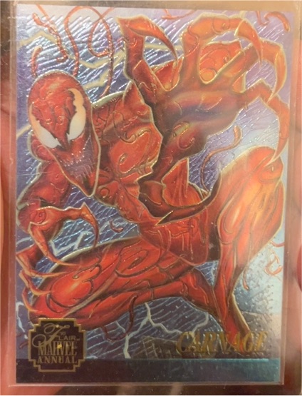 1995 Fleer Marvel Flair Annual Chromium #2 Carnage — front