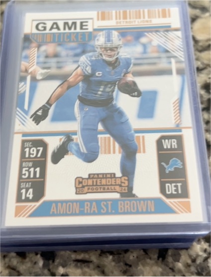2024 Panini Contenders #33 Amon-Ra St. Brown — front