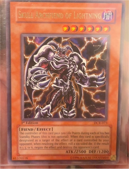 Yu-Gi-Oh! Skull Archfiend of Lightning DCR-073 — front